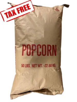 50 lbs Bulk Premium Organic Yellow Popcorn Kernels (Product of Canada)