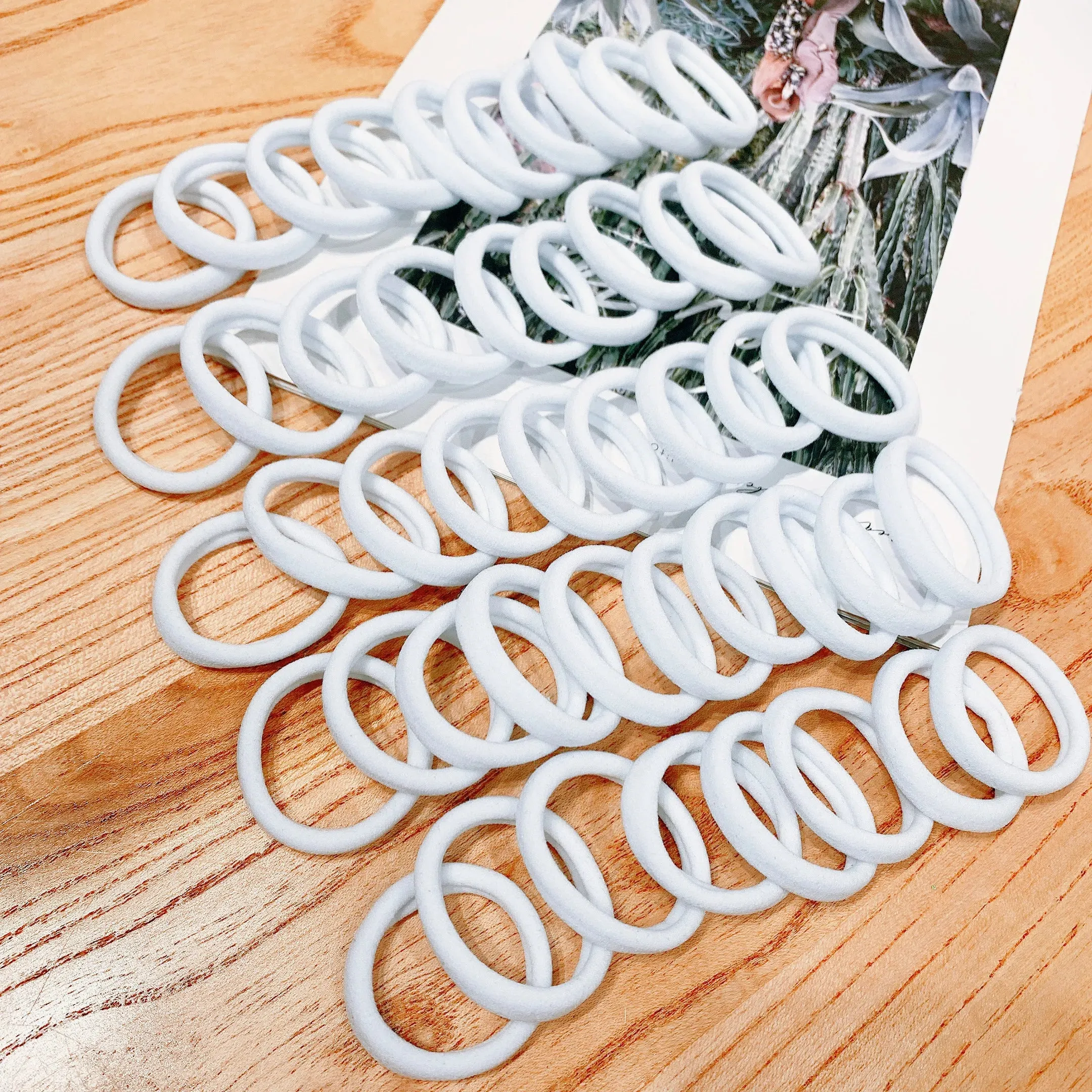 50/100 Pack Black Hair Bands for Women Girls Hairband High Elastic Rubber Band Hair Ties Ponytail Holder Scrunchies
