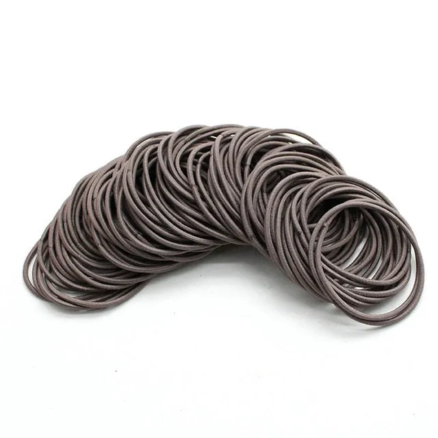 50pcs/lot 5CM Hair Accessories women Rubber bands Scrunchy Elastic Hair Bands Girls Headband decorations ties  Gum for hair