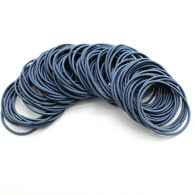 50pcs/lot 5CM Hair Accessories women Rubber bands Scrunchy Elastic Hair Bands Girls Headband decorations ties  Gum for hair