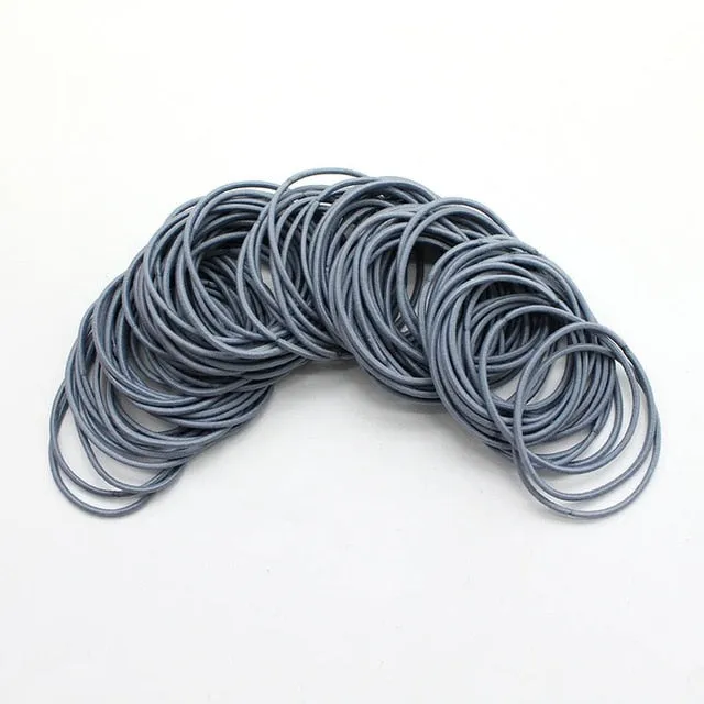 50pcs/lot 5CM Hair Accessories women Rubber bands Scrunchy Elastic Hair Bands Girls Headband decorations ties  Gum for hair