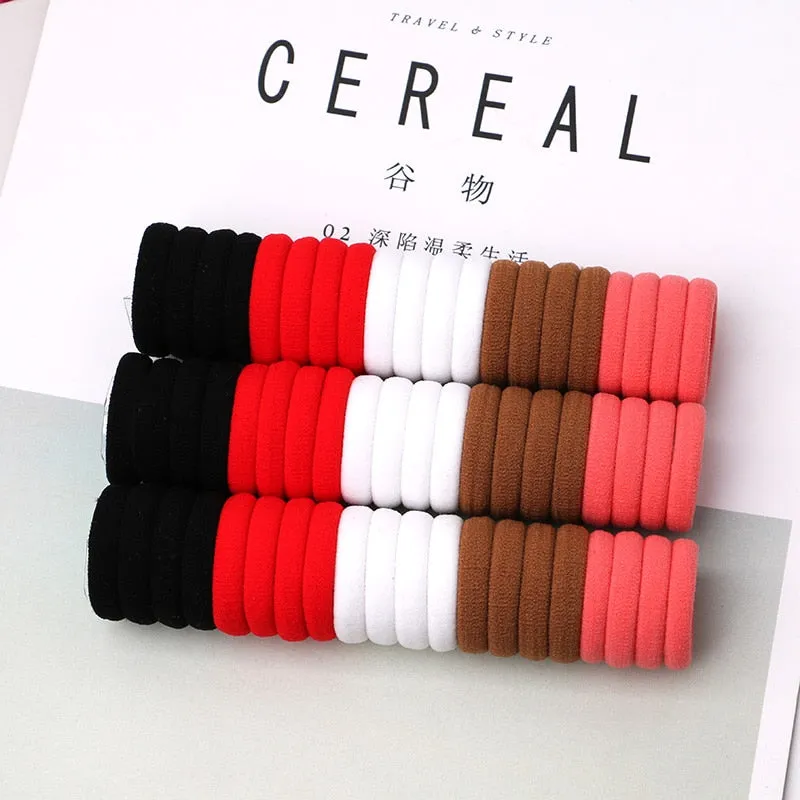 50pcs/lot kids hair rope Hair Accessories Scrunchy Elastic Hair Bands HairBand Girls decorations Rubber Band for hair 3cm