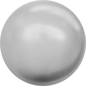 5817 Cabochon Pearls (Half-Drilled), Crystal Light Grey Pearl (001 616)