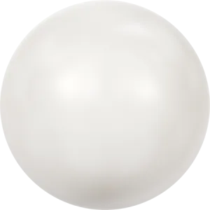 5817 Cabochon Pearls (Half-Drilled), Crystal White Pearl (001 650)