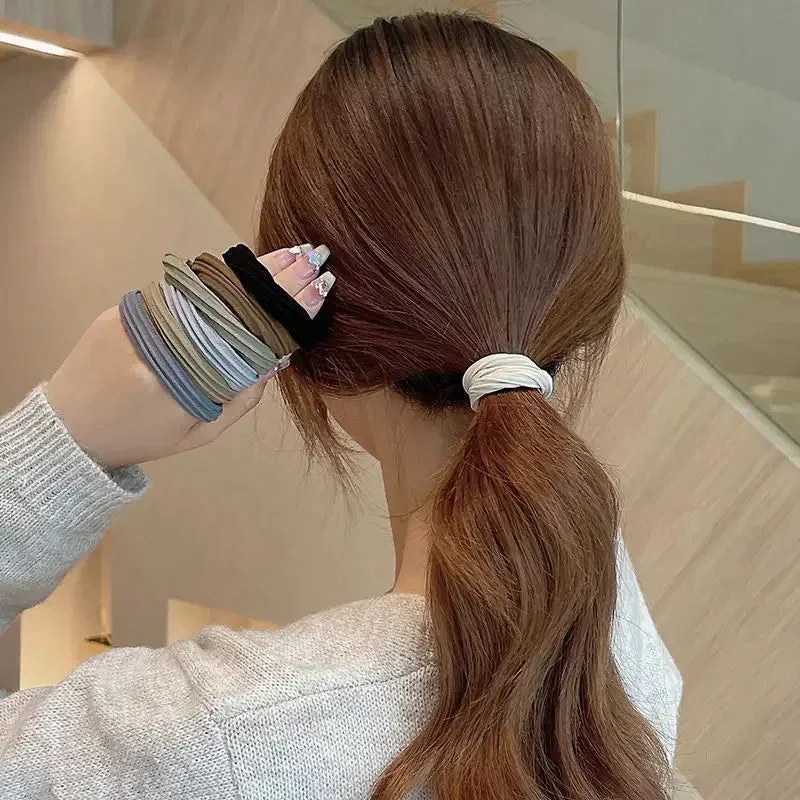 5pcs Seamless High Elastic Hair Rope