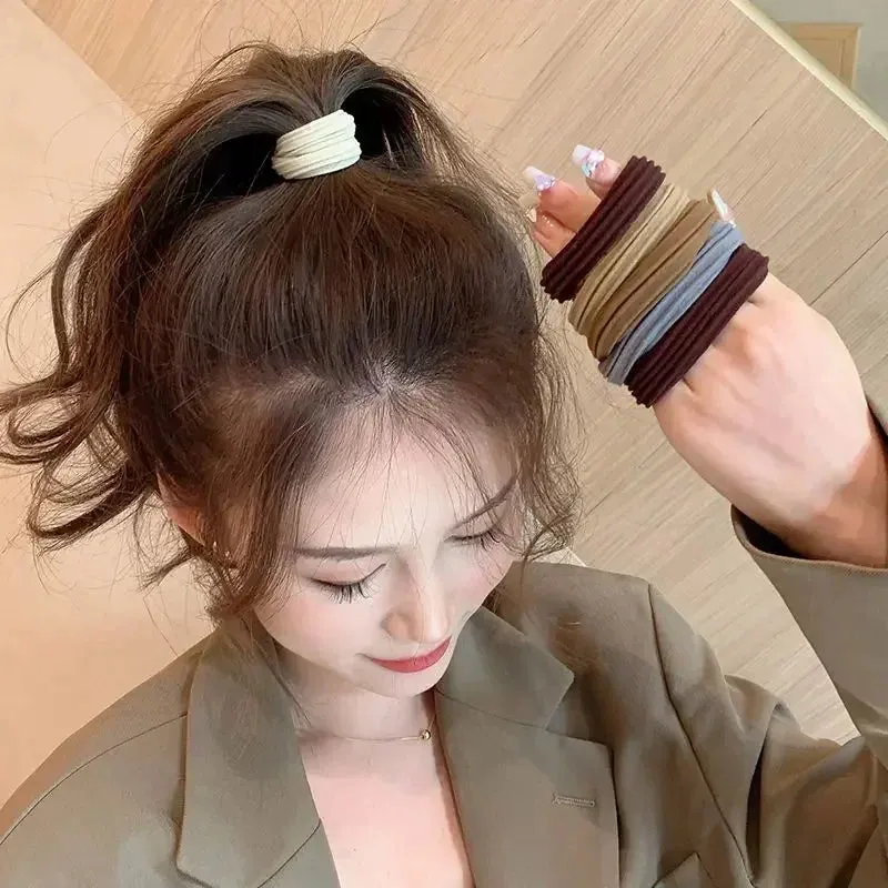 5pcs Seamless High Elastic Hair Rope