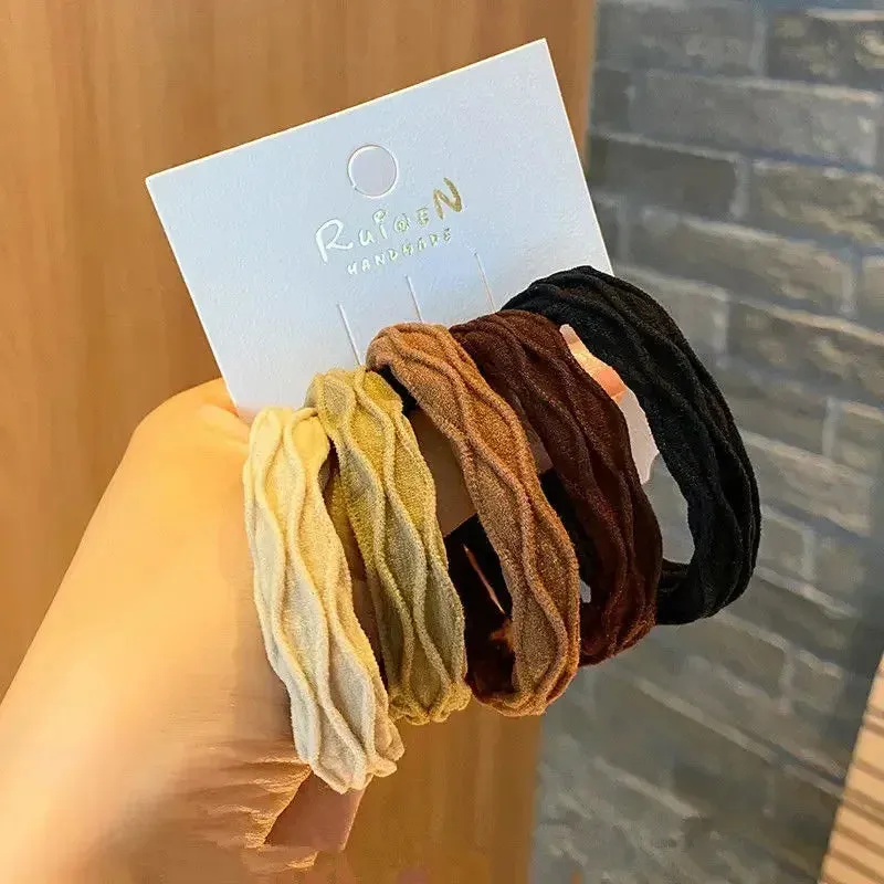 5pcs Seamless High Elastic Hair Rope