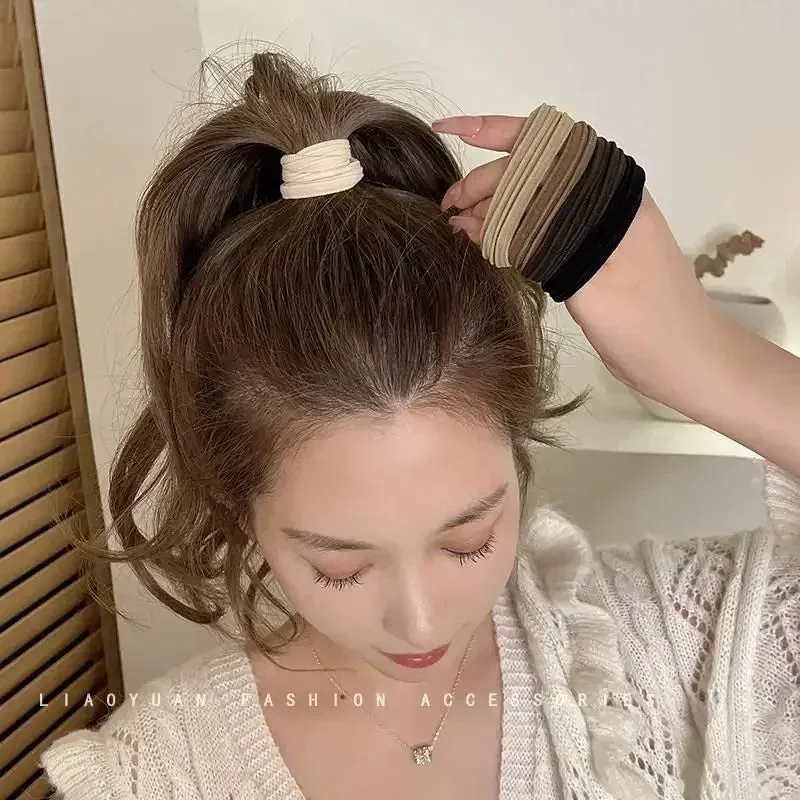 5pcs Seamless High Elastic Hair Rope