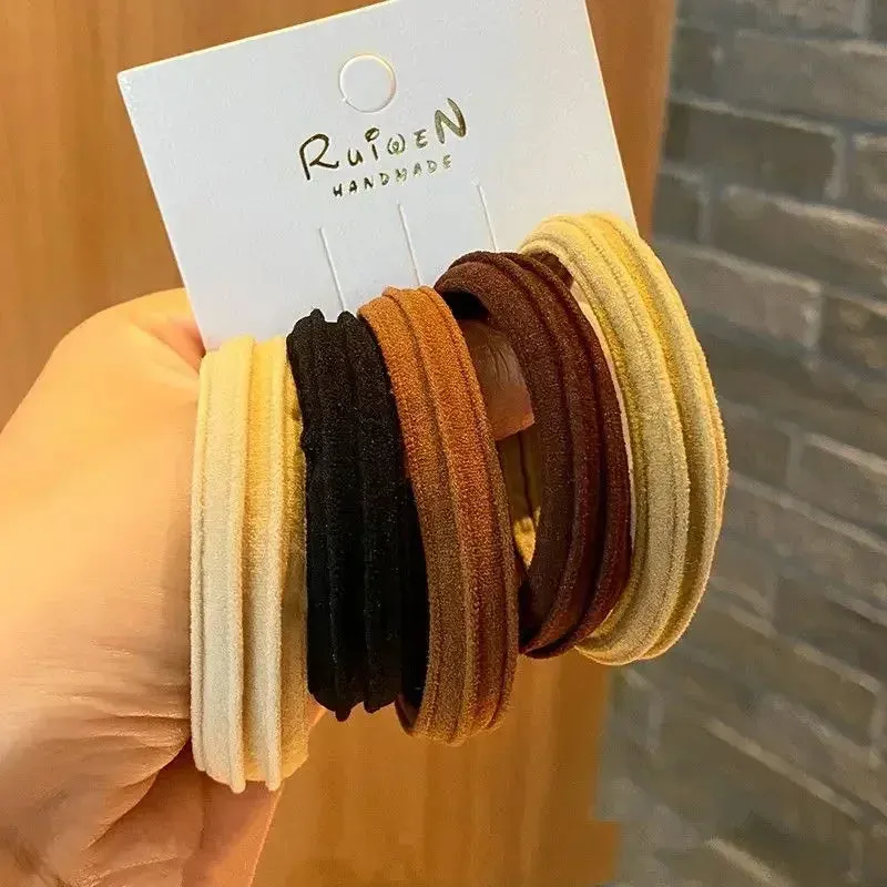 5pcs Seamless High Elastic Hair Rope