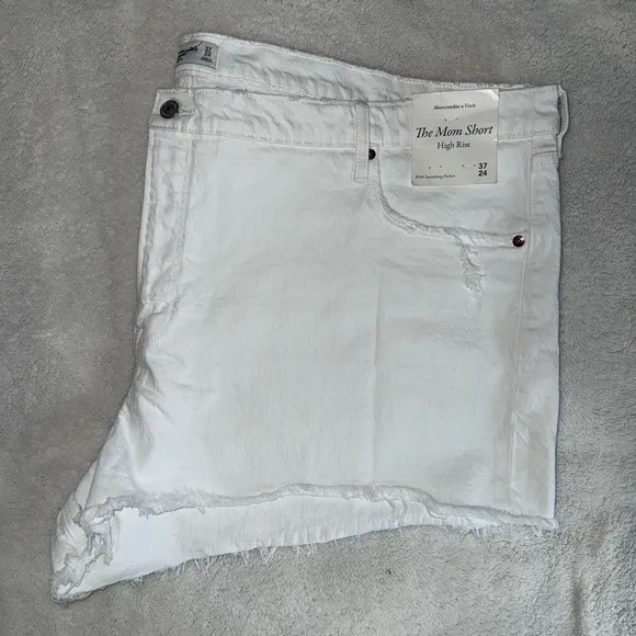 Abercrombie &amp; Fitch plus size mom shorts high rise size 37/24 NWT