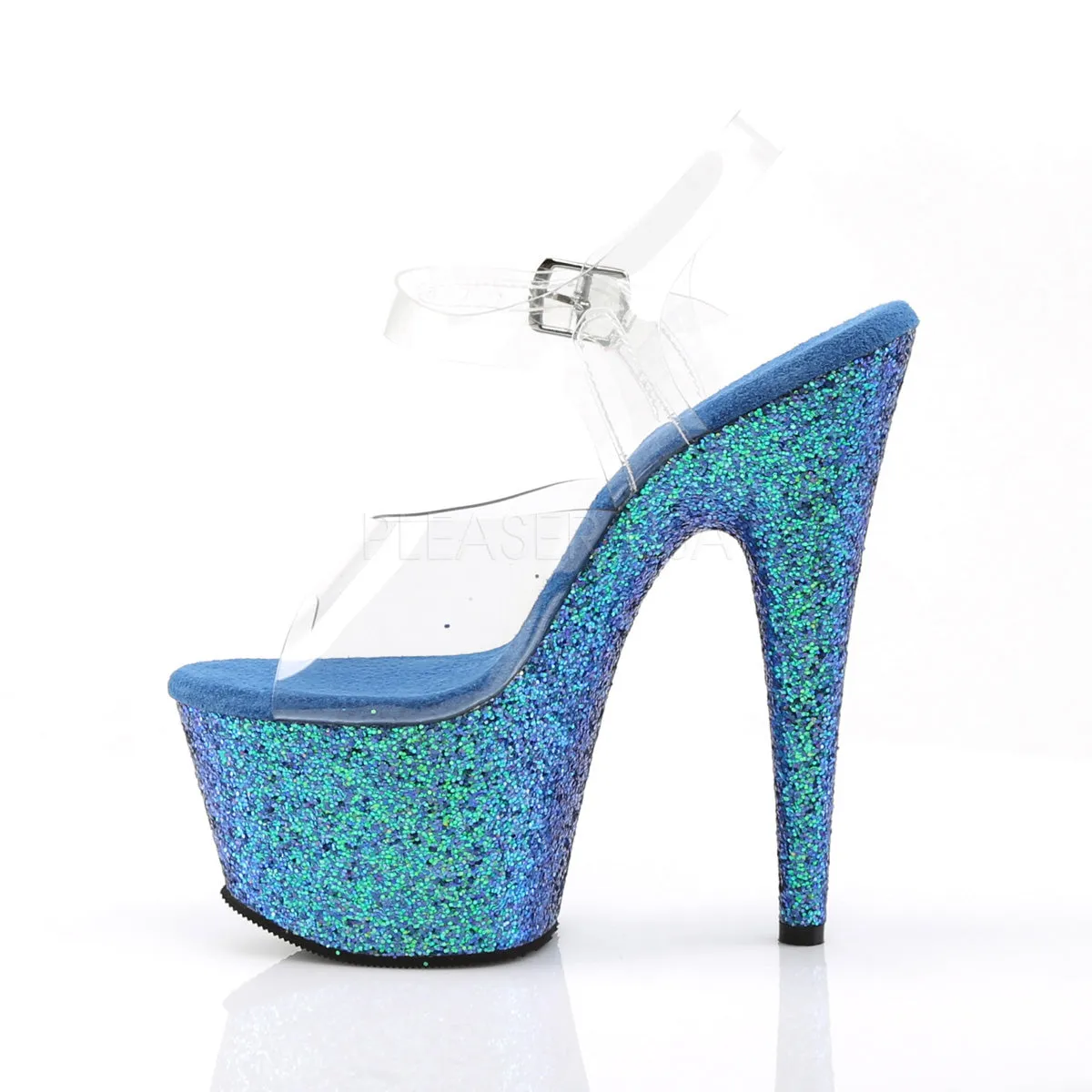 ADORE-708LG  Clear/Blue Multi Glitter