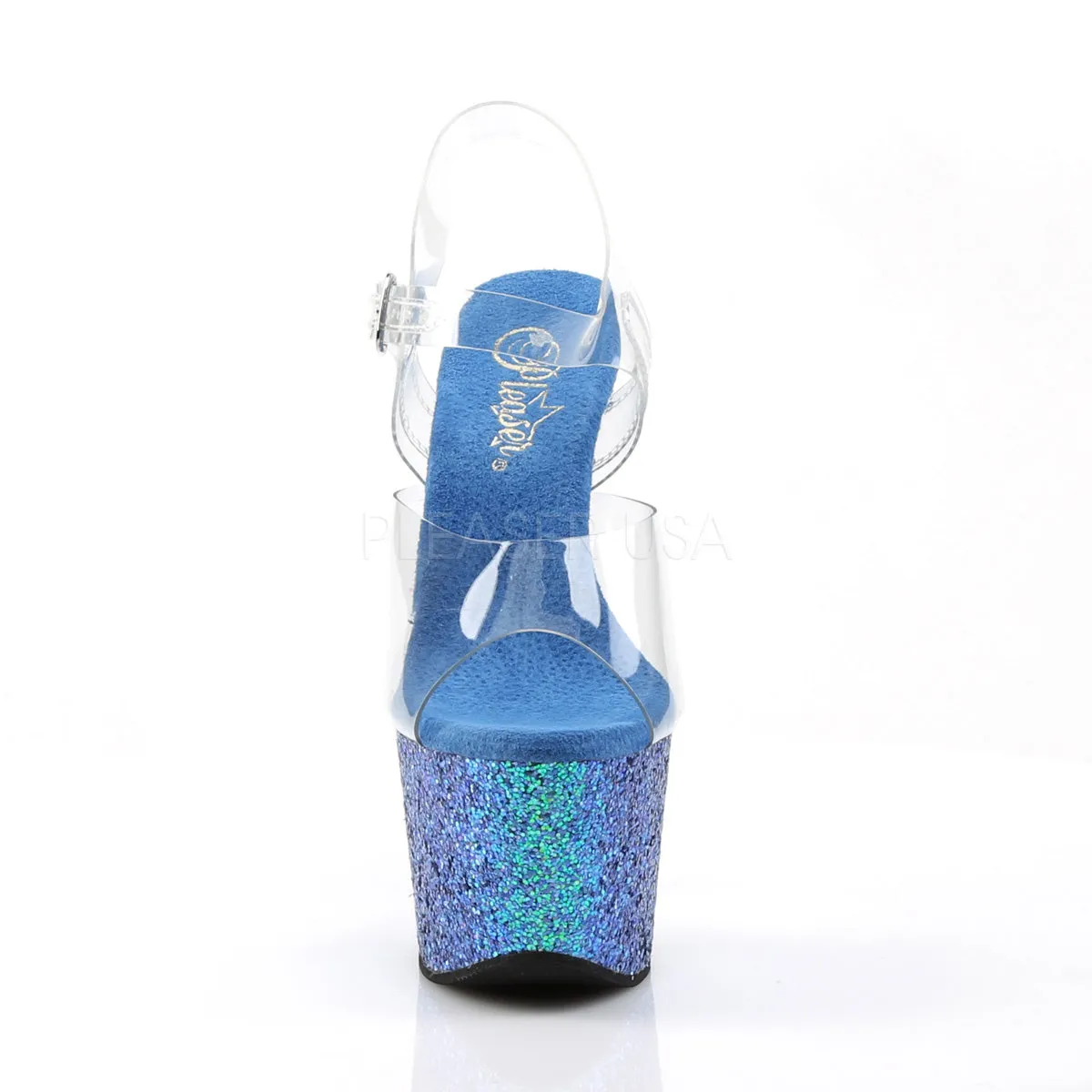 ADORE-708LG  Clear/Blue Multi Glitter