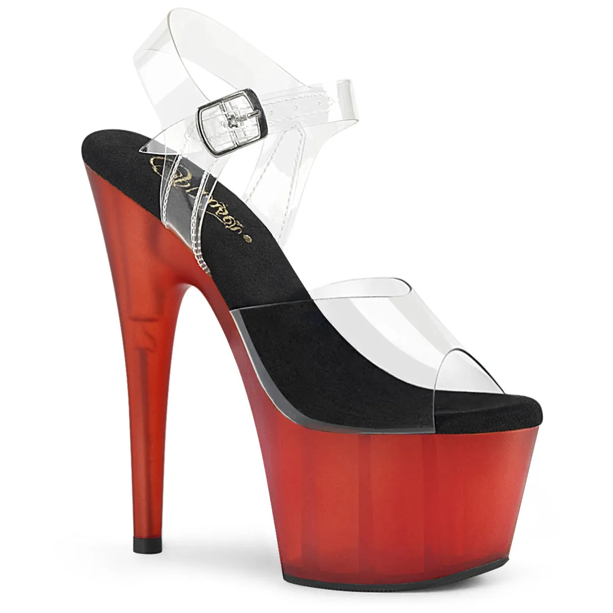 ADORE-708T  Clear/Red Frosted