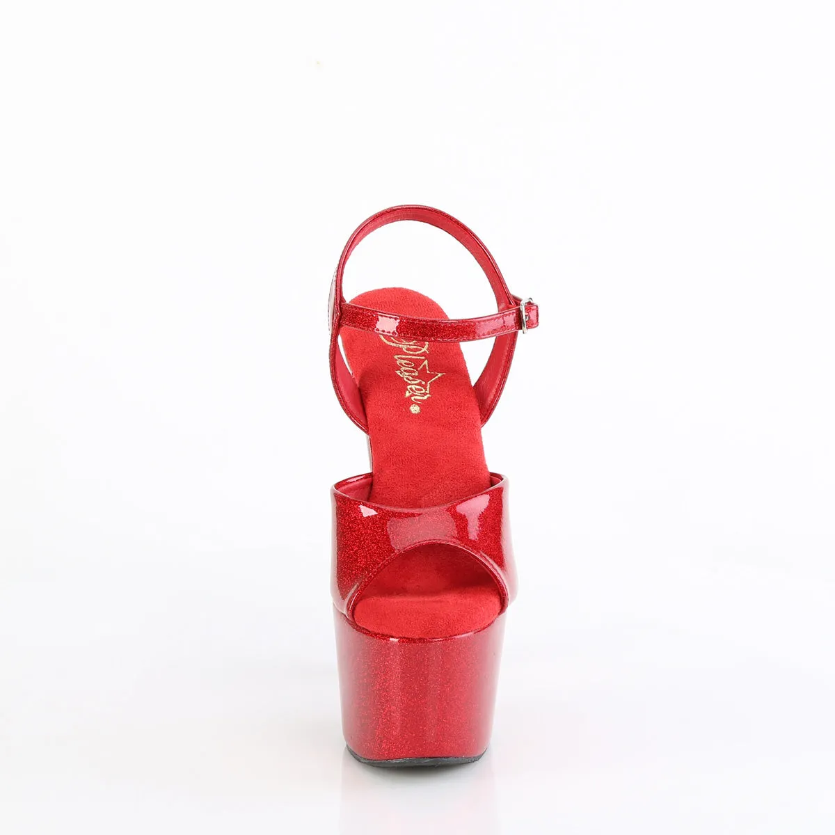 ADORE-709GP  Ruby Red Glitter Patent/M
