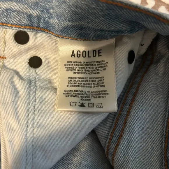 AGOLDE high rise Jaden shorts