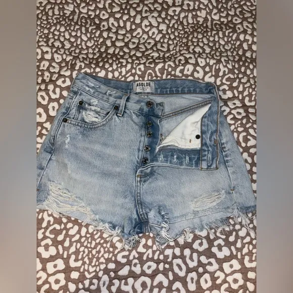 AGOLDE high rise Jaden shorts