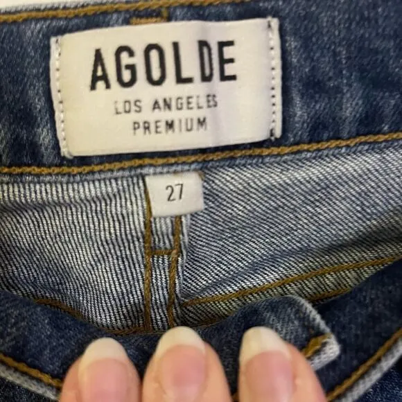 AGOLDE Nico‎ high rise slim fit denim jeans, size 27