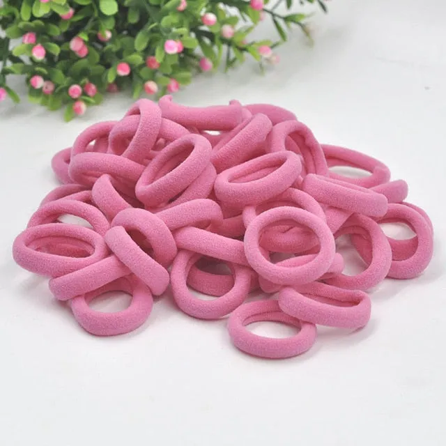 Aikelina 50 Pcs/LOT hair accessories FOR girls and kids RUBBER BANDS BLACK WHITE 2017 The ponytail holder Elastic Hair Bands