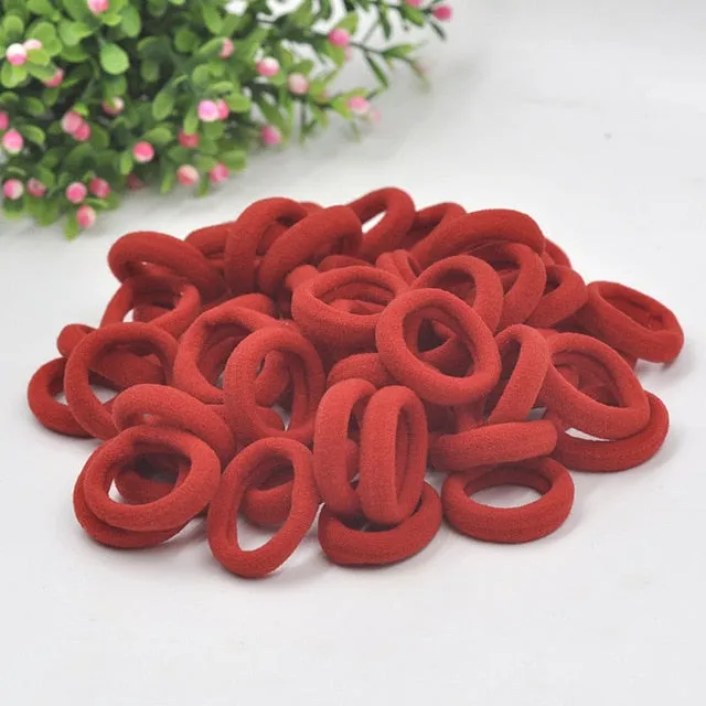 Aikelina 50 Pcs/LOT hair accessories FOR girls and kids RUBBER BANDS BLACK WHITE 2017 The ponytail holder Elastic Hair Bands