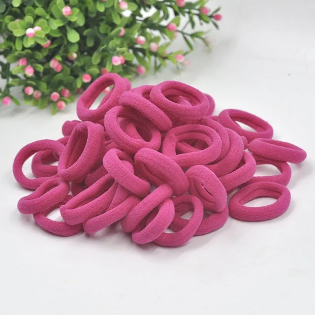 Aikelina 50 Pcs/LOT hair accessories FOR girls and kids RUBBER BANDS BLACK WHITE 2017 The ponytail holder Elastic Hair Bands
