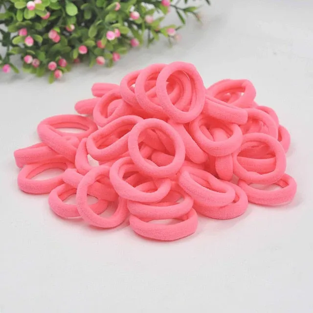 Aikelina 50 Pcs/LOT hair accessories FOR girls and kids RUBBER BANDS BLACK WHITE 2017 The ponytail holder Elastic Hair Bands