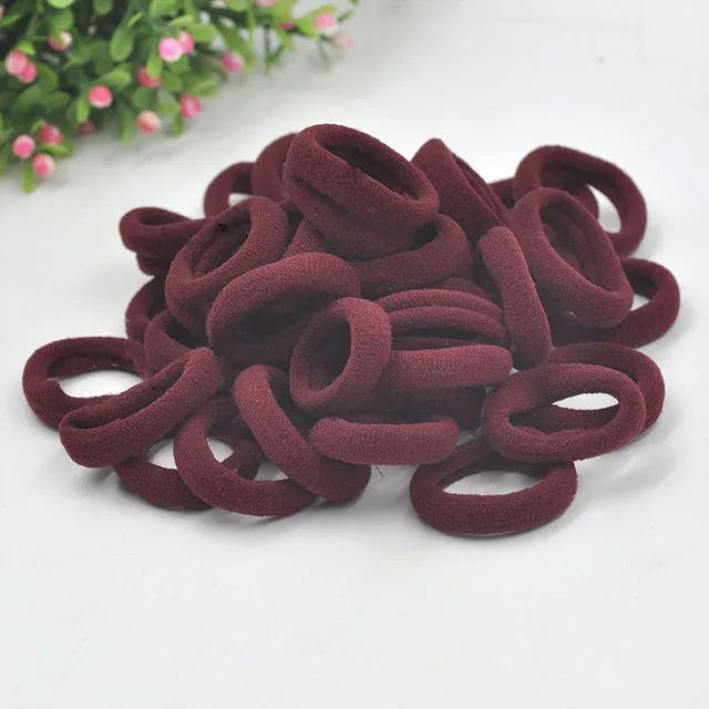 Aikelina 50 Pcs/LOT hair accessories FOR girls and kids RUBBER BANDS BLACK WHITE 2017 The ponytail holder Elastic Hair Bands