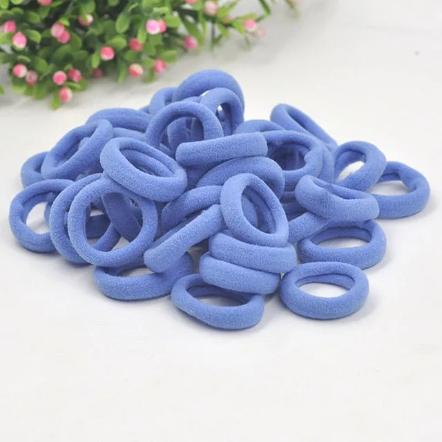 Aikelina 50 Pcs/LOT hair accessories FOR girls and kids RUBBER BANDS BLACK WHITE 2017 The ponytail holder Elastic Hair Bands