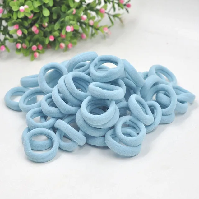 Aikelina 50 Pcs/LOT hair accessories FOR girls and kids RUBBER BANDS BLACK WHITE 2017 The ponytail holder Elastic Hair Bands