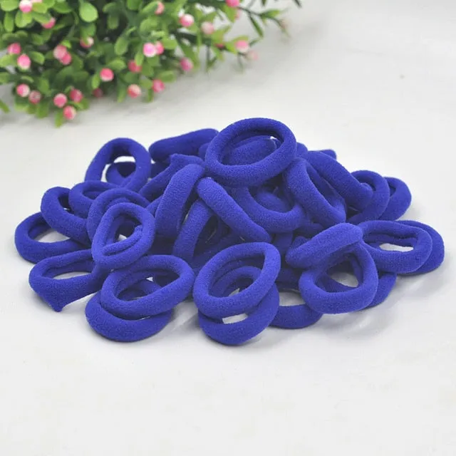 Aikelina 50 Pcs/LOT hair accessories FOR girls and kids RUBBER BANDS BLACK WHITE 2017 The ponytail holder Elastic Hair Bands