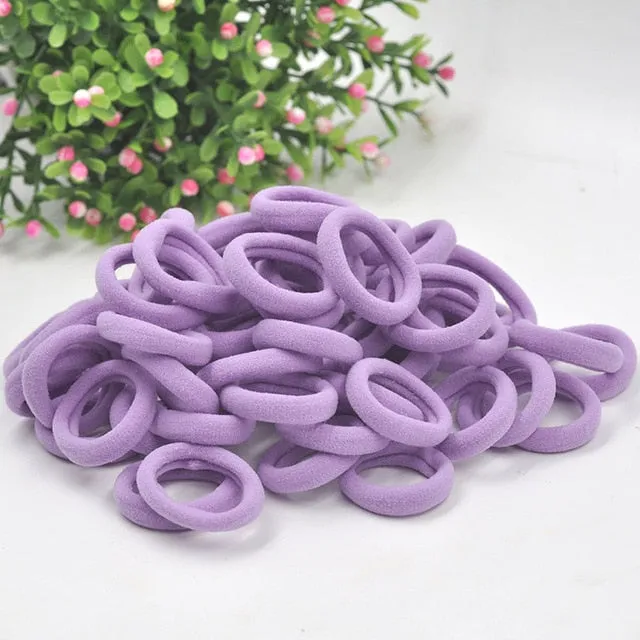 Aikelina 50 Pcs/LOT hair accessories FOR girls and kids RUBBER BANDS BLACK WHITE 2017 The ponytail holder Elastic Hair Bands