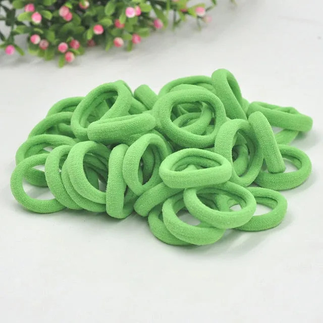 Aikelina 50 Pcs/LOT hair accessories FOR girls and kids RUBBER BANDS BLACK WHITE 2017 The ponytail holder Elastic Hair Bands
