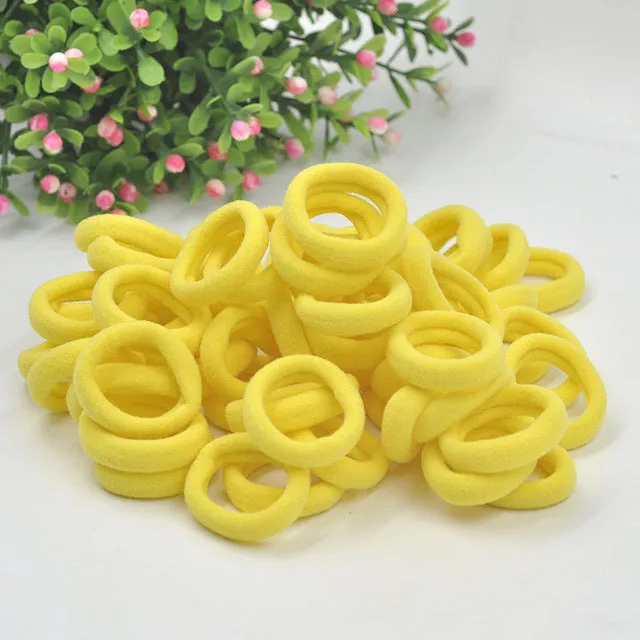 Aikelina 50 Pcs/LOT hair accessories FOR girls and kids RUBBER BANDS BLACK WHITE 2017 The ponytail holder Elastic Hair Bands