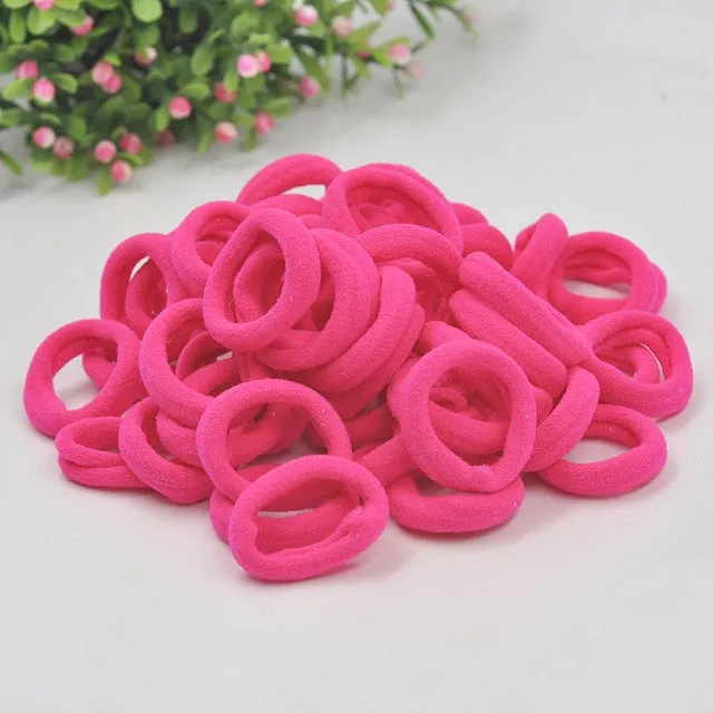 Aikelina 50 Pcs/LOT hair accessories FOR girls and kids RUBBER BANDS BLACK WHITE 2017 The ponytail holder Elastic Hair Bands