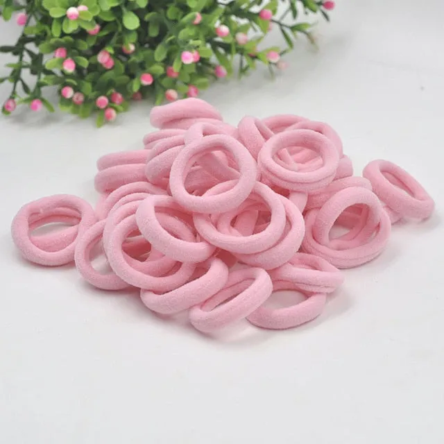 Aikelina 50 Pcs/LOT hair accessories FOR girls and kids RUBBER BANDS BLACK WHITE 2017 The ponytail holder Elastic Hair Bands