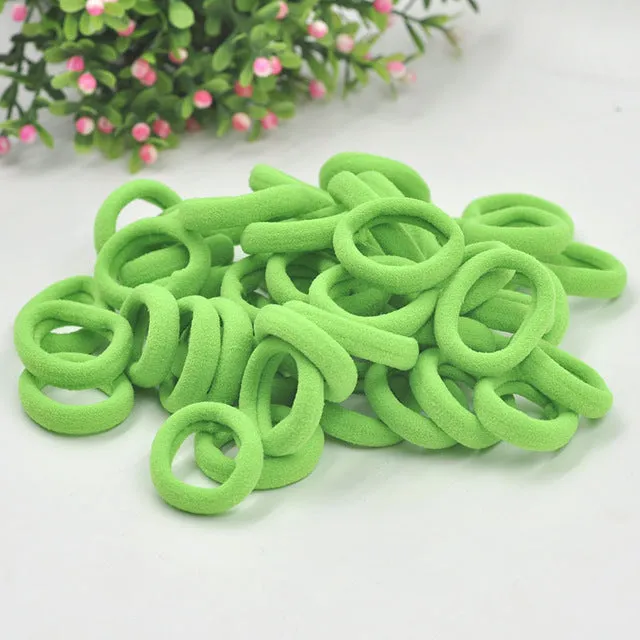 Aikelina 50 Pcs/LOT hair accessories FOR girls and kids RUBBER BANDS BLACK WHITE 2017 The ponytail holder Elastic Hair Bands
