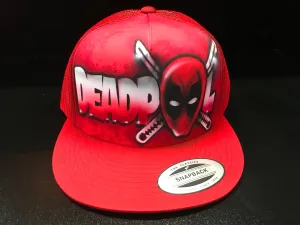 Airbrush Hat Deadpool fan art