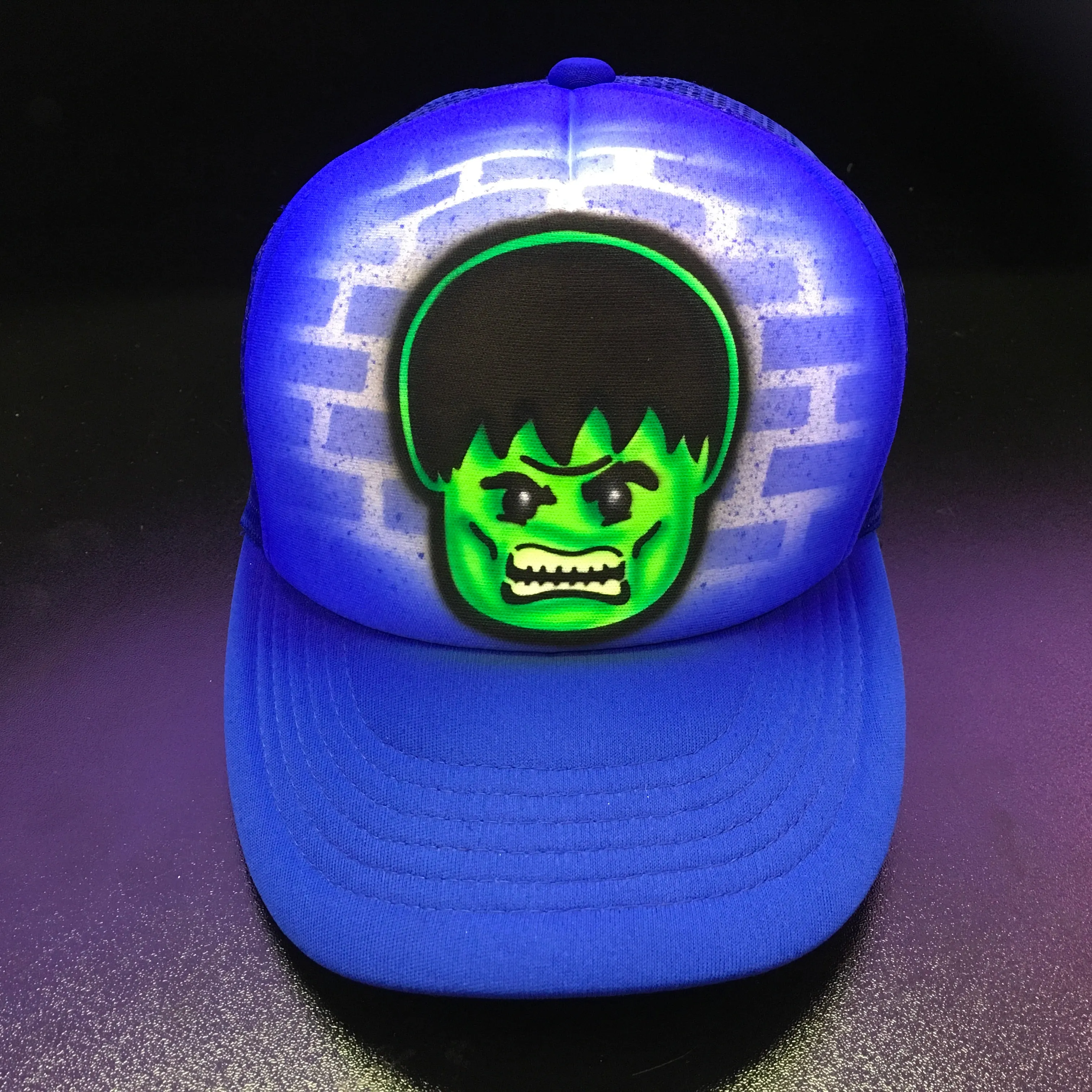 Airbrush Hat Lego Hulk fan art