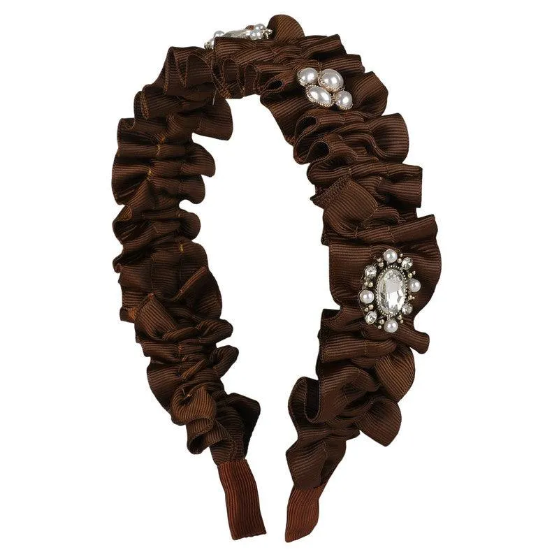 Aiyana Brown Plastic Hairband