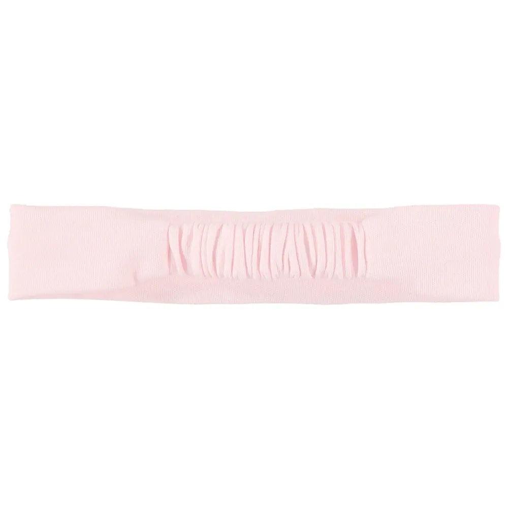 Alba Pink Baby Girls Bow Hairband