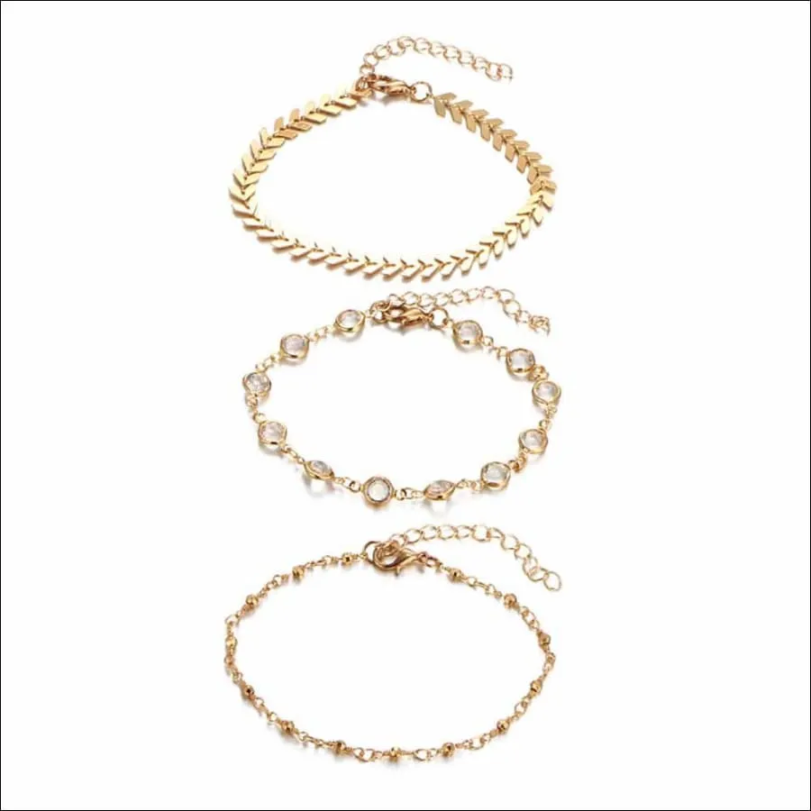 Amber Anklet Set