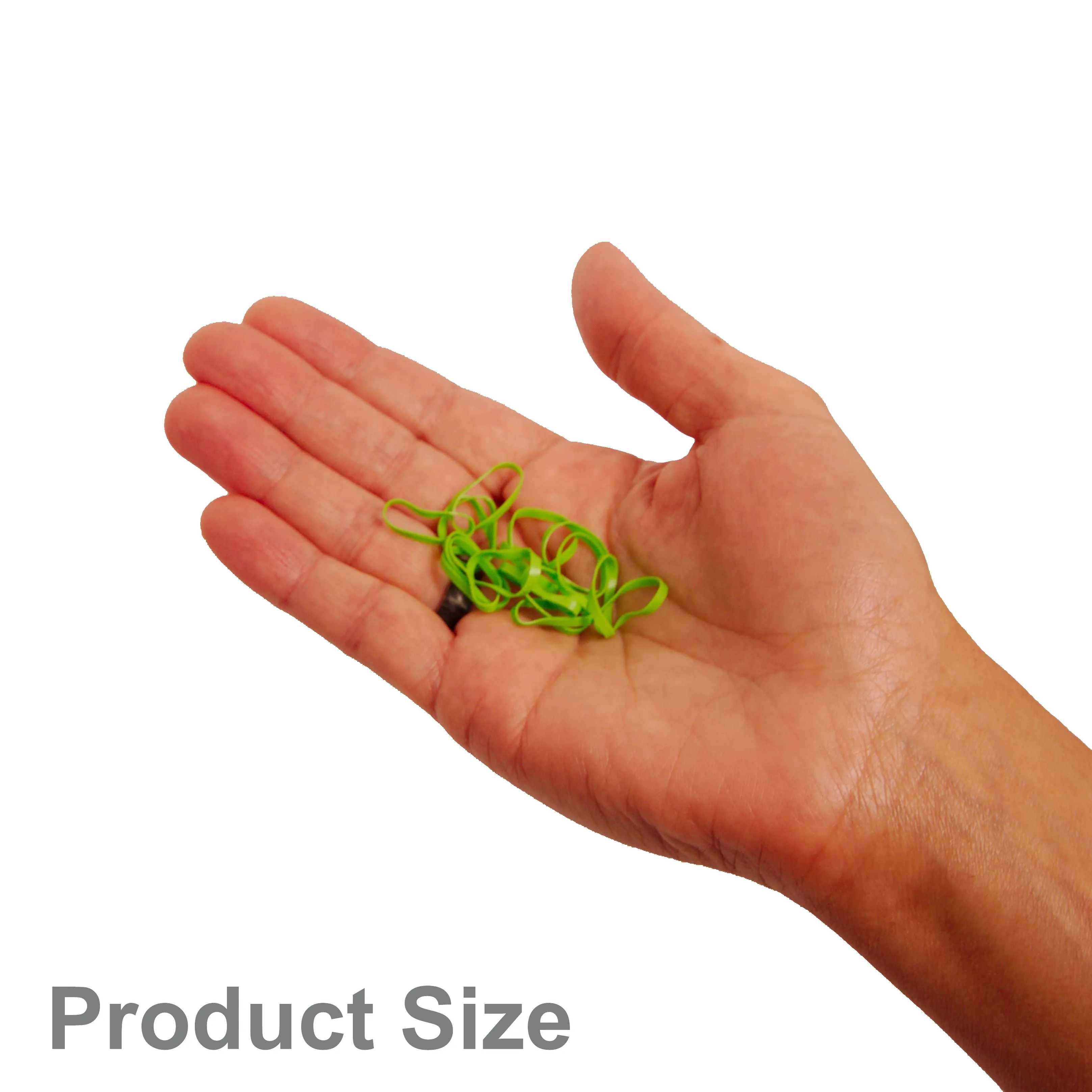 Amelia Beauty | 1/2in, Lime, Tangle Free Elastic Pony Tail Holders | Made in USA, Ideal for Ponytails, Braids, Twists. For Women, Girls. Pain Free, Snag Free, Easy Off | 500 Pack