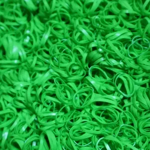 Amelia Beauty | 1/2in, Lime, Tangle Free Elastic Pony Tail Holders | Made in USA, Ideal for Ponytails, Braids, Twists. For Women, Girls. Pain Free, Snag Free, Easy Off | 500 Pack