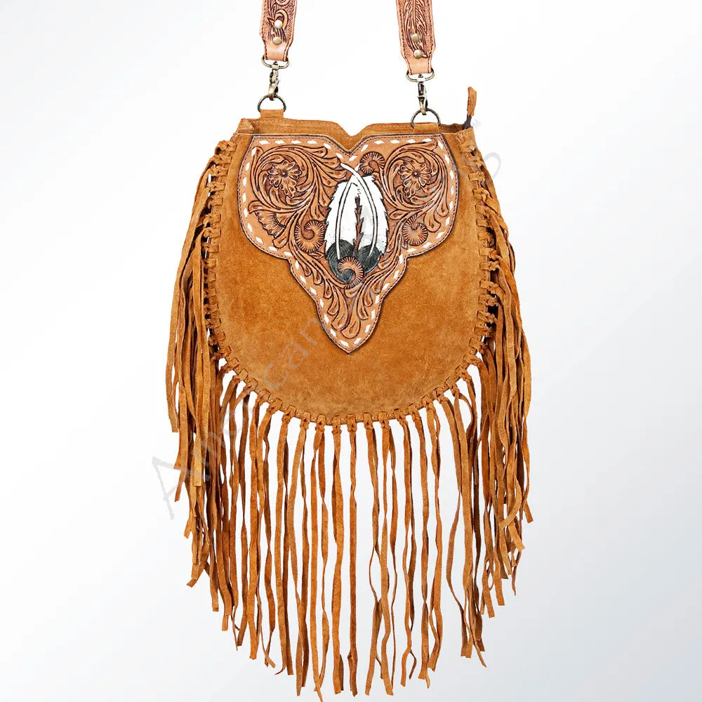 American Darling ADBGA165 Large Crossbody Hand Tooled Genuine Leather Women Bag Western Handbag Purse