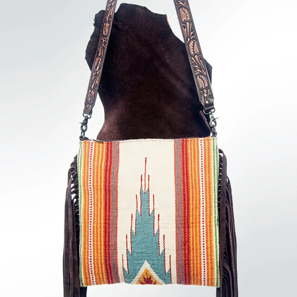 American Darling ADBGZ367 Large Crossbody Saddle Blanket Genuine Leather Women Bag Western Handbag Purse