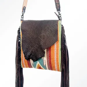 American Darling ADBGZ367 Large Crossbody Saddle Blanket Genuine Leather Women Bag Western Handbag Purse