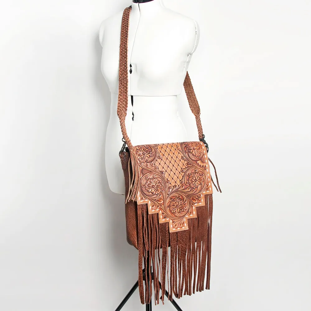 American Darling ADBGZ595A Cross Body Hand Tooled Genuine Leather women bag western handbag purse