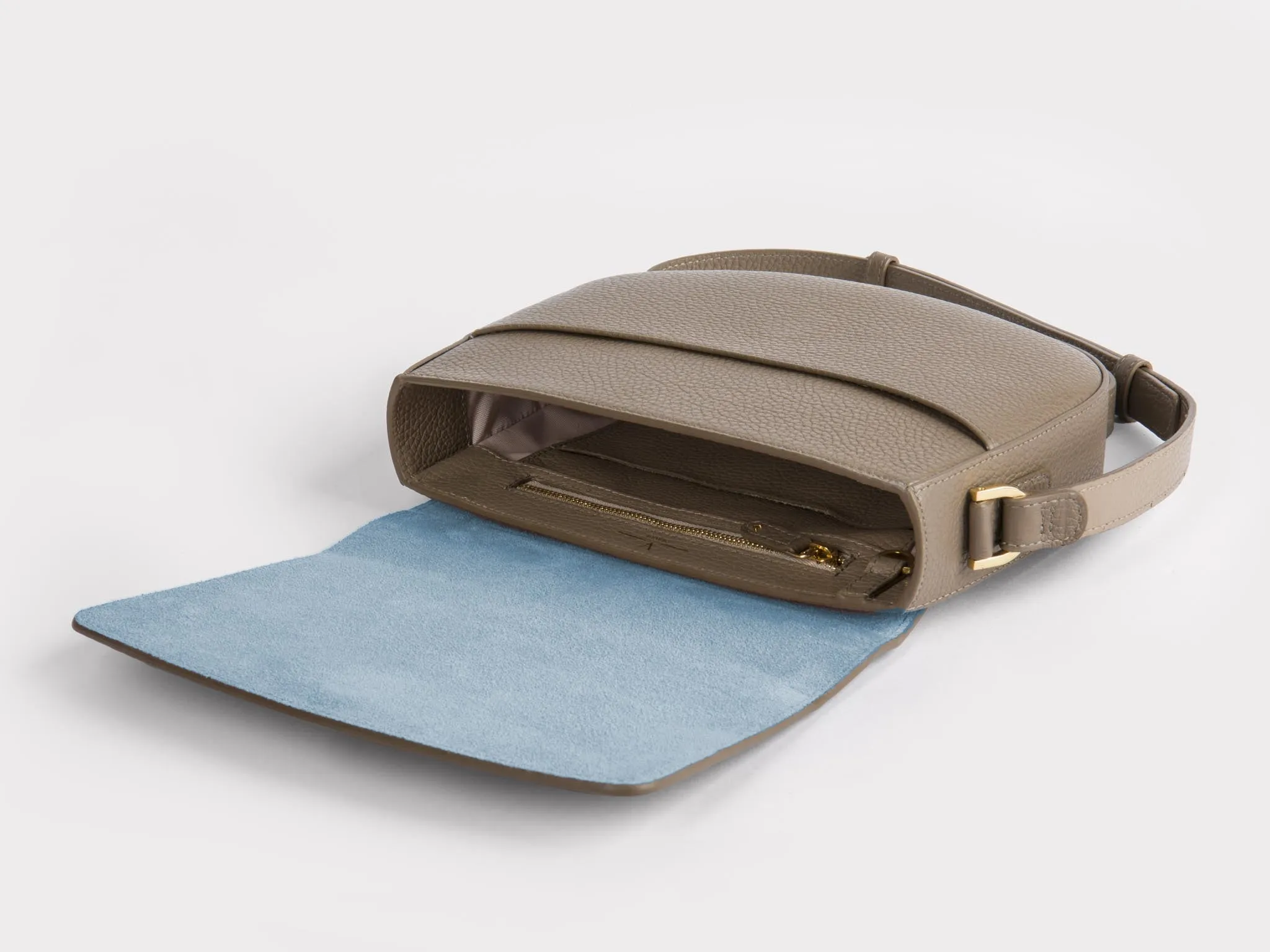 Ana Mini Crossbody, Taupe / Santorini