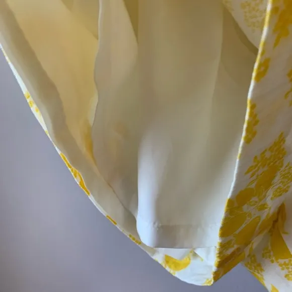 Ann Taylor NWT Yellow Floral High Rise Shorts