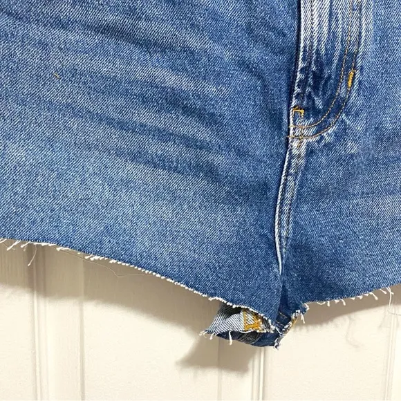 ANTHROPOLOGIE Pilcro Lover Embellished High Rise Denim Shorts Size 30