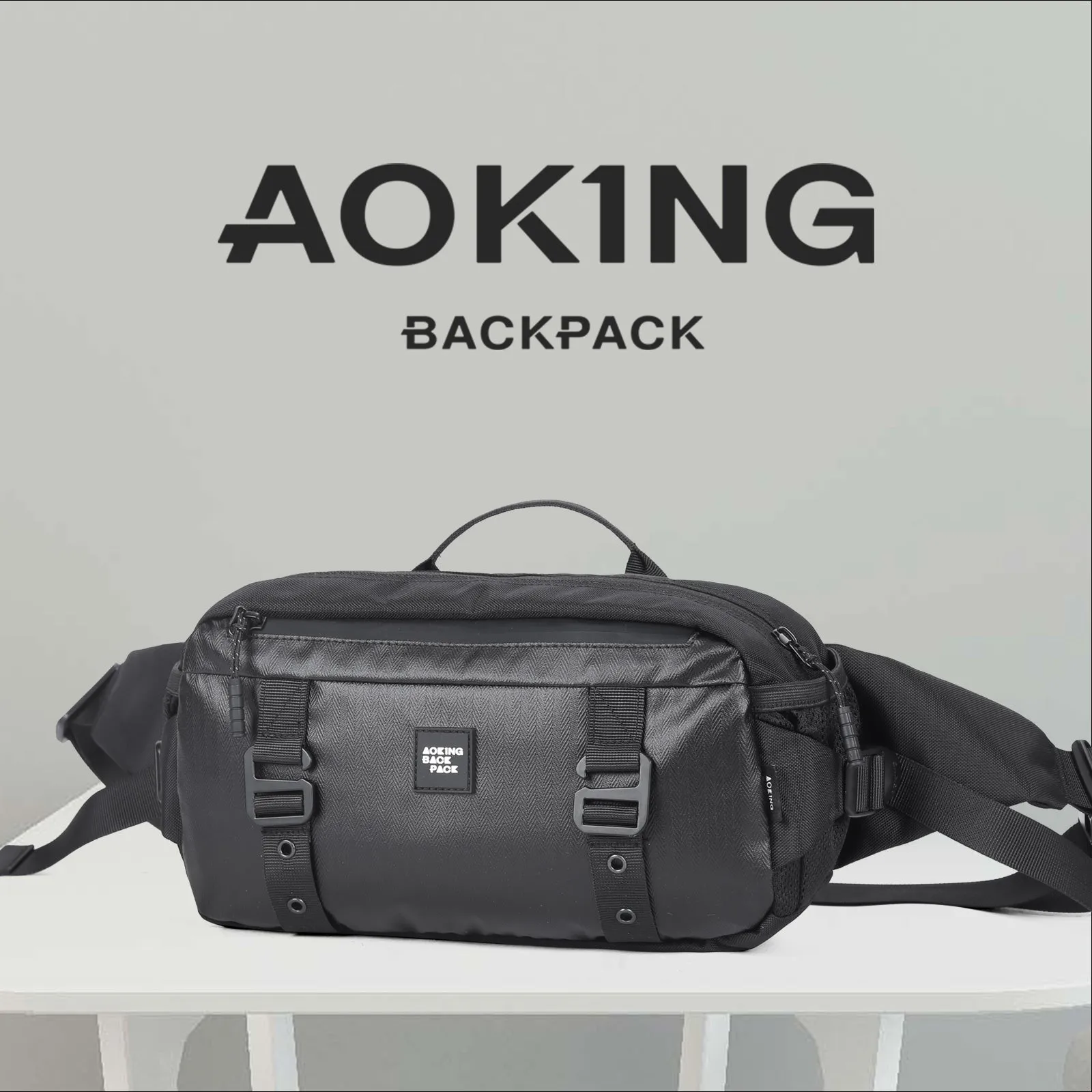 Aoking Fashion Waterproof Crossbody Waist Bag Sling Bag XY3325-5